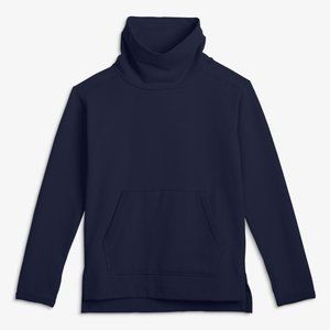 Primary kids cowl neck pull over sweatshirt